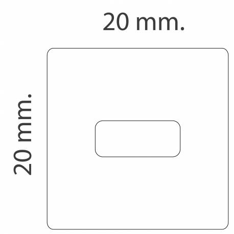 Clip horizontal para rail de techo medidas