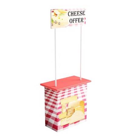 Mostrador de promoción de cartón