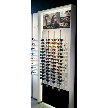 EXPOSITOR DE SEGURIDAD PARA GAFAS EJEMPLO DE USO