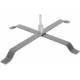 Base cruz en acero para flybanner gris