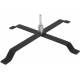 Base cruz en acero para flybanner negro