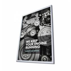 Marco de aluminio para cartel 50x70 cm perfil 25 mm