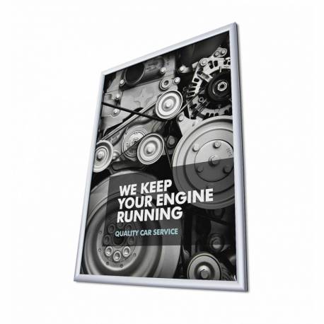 Marco de aluminio para cartel de 70x100 cm perfil 25 mm