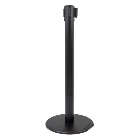 Catenaria / poste separador negro de cinta con rueda