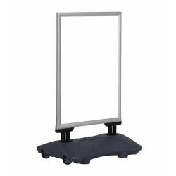 Caballete para exterior con base rellenable económico