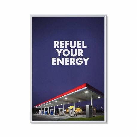 Marco de aluminio para 100x140 cm perfil 30 mm