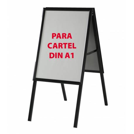 Caballete negro para cartel DIN A1