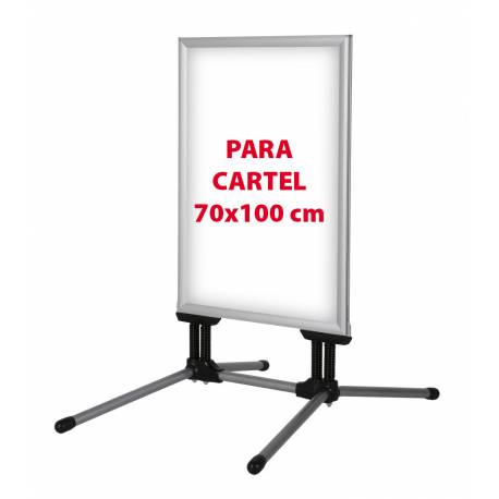 Caballete con patas para cartel 70x100 cm