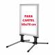 Caballete con patas para cartel 50x70 cm