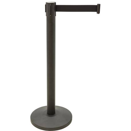 POSTE SEPARADOR CON CINTA NEGRA