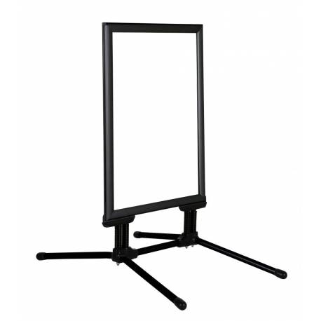 Caballete negro para exterior marco 44 mm