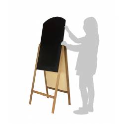 Caballete Pizarra 2 caras de 128X61 cm con paneles intercambiales