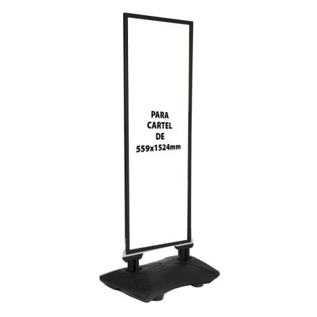 Caballete para exterior negro