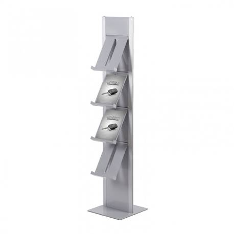 Totem con 4 cajetines para folletos A4