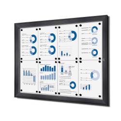 Vitrina de color antracita para 8 DIN A4