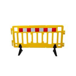 VALLA PORTATIL DE 2 METROS AMARILLA