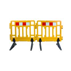 VALLA PORTATIL DE 110 CM AMARILLA 2