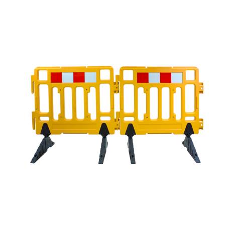 VALLA PORTATIL DE 110 CM AMARILLA 2