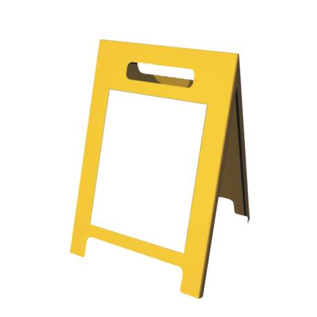 Caballete de PVC para personalizar