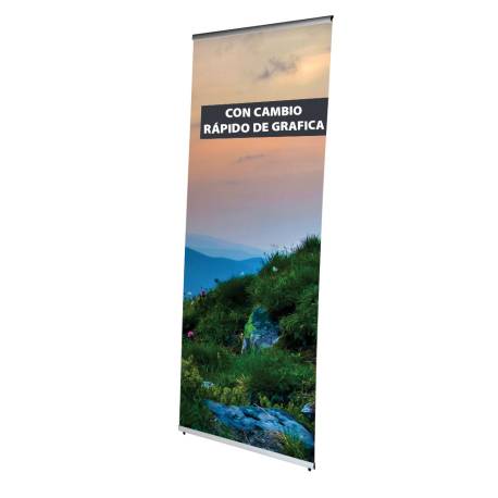 L-BANNER para cartel de 80 x 200 cm cámbiio rápido de gráfica