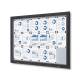 Vitrina de exterior antracita para 18 DIN A4