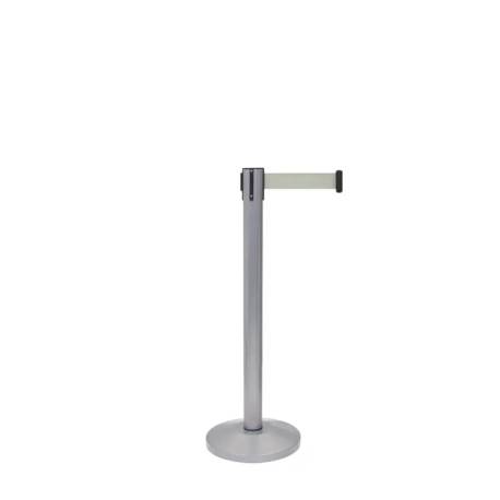 Poste de cinta retráctil / Catenaria gris medidas