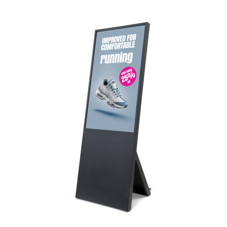 Caballete Digital negro con Pantalla de 43 pulgadas