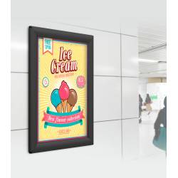 Marco de aluminio NEGRO para DIN A3