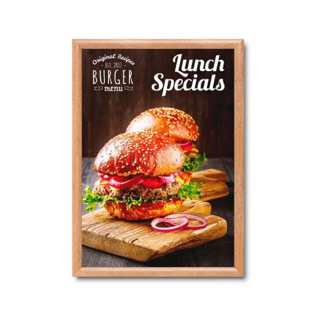 Marco de aluminio COLOR MADERA para DIN A2