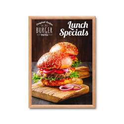 Marco de aluminio COLOR MADERA para 50x70