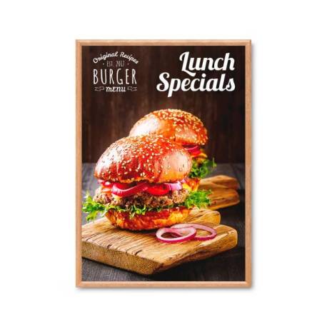 Marco de aluminio COLOR MADERA para 70X100 