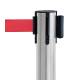 Poste cromado económico con cinta extensible roja 2