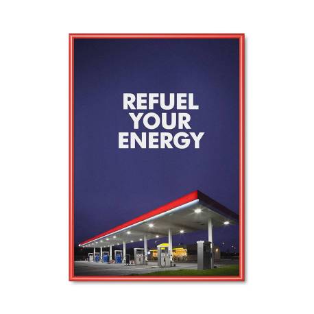 Marco de aluminio color rojo para DIN A0