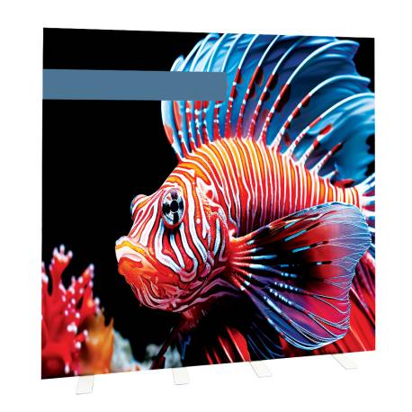 Totem luminoso de 200X200 cm para textil MEDIDAS