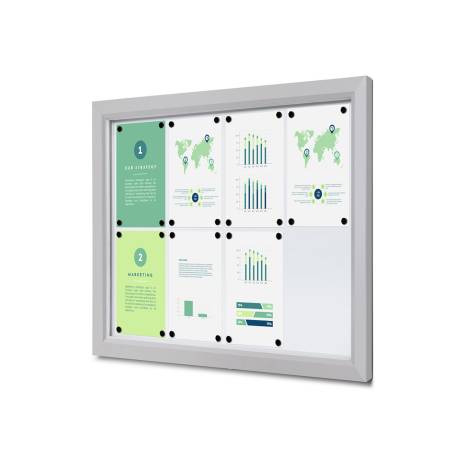 Vitrina de exterior para 8 DIN A4