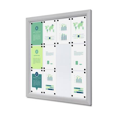 Vitrina de exterior para 12 DIN A4