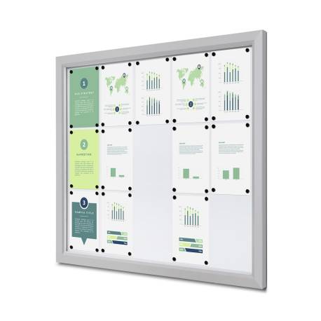 Vitrina de exterior para 15 DIN A4