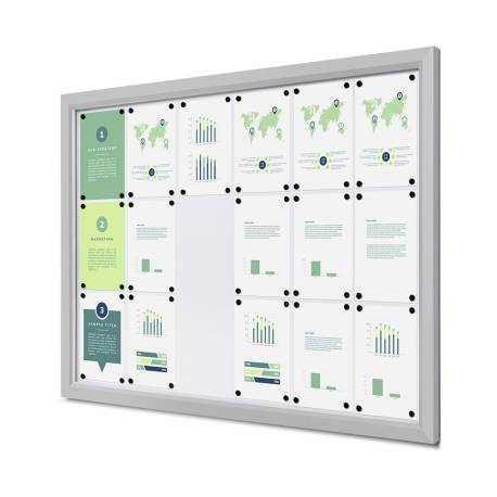 Vitrina de exterior para 18 DIN A4