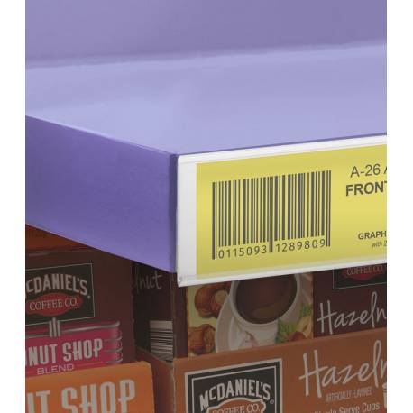 Portaprecios adhesivo de 26 mm de alto