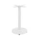PATA REDONDA DECORATIVA BLANCA DE HIERRO FUNDIDO PARA MESA DE 72 CM