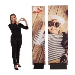 Base de aluminio negro pinza