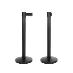Poste de cinta extensible negro 2