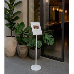 Portamenu para hoja A4 con altura regulable