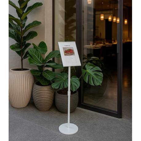 Portamenu para hoja A4 con altura regulable