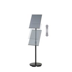 Atril Portamenu Altura Regulable Base Redonda