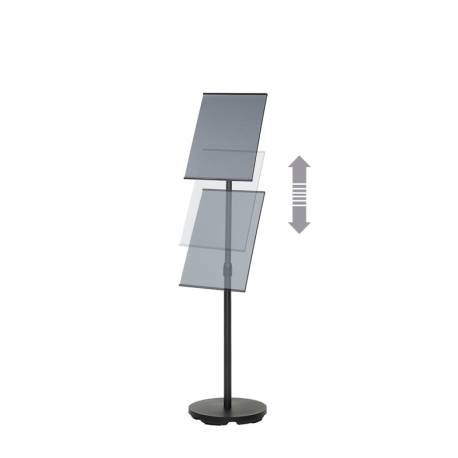 Atril Portamenu Altura Regulable Base Redonda