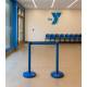 Poste azul de cinta extensible 5