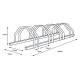 Aparcabicicletas De Acero Galvanizado 4 pax