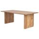 Mesa rectangular de madera de acacia marrón