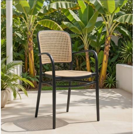 SILLON APILABLE EN POLIPROPILENO NEGRO Y BEIGE